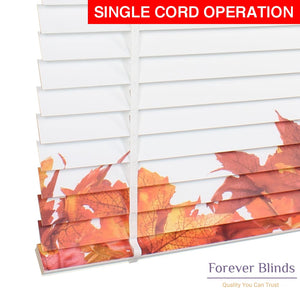 Autumn Blossom Timber Venetian Blinds