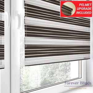 Chocolate Pleats - Zebra Blinds