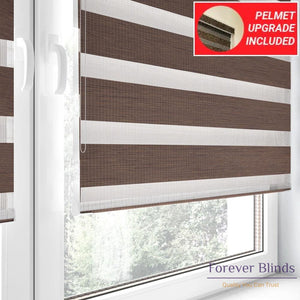 Blockout Choco Zebra Blinds