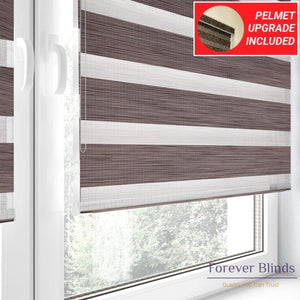 Blockout Sand Brown - Zebra Blinds