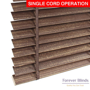 Brown Gold Matte Timber Venetian Blinds