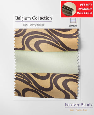 Brown Wave - Zebra Blinds