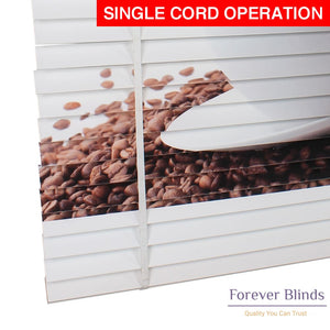 Coffee & Beans Timber Venetian Blinds