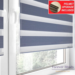 Combi Grey - Zebra Blinds