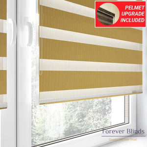 Combi Mustard - Zebra Blinds