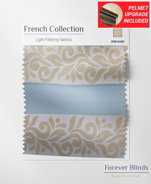 Cream / Pale Gold - Zebra Blinds