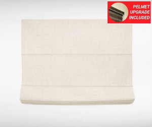 Honey White Roman Blinds
