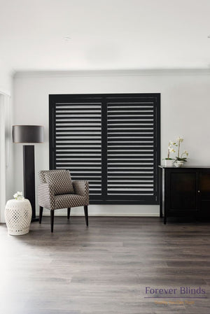 Night Sky Black - Aluminium Plantation Shutters