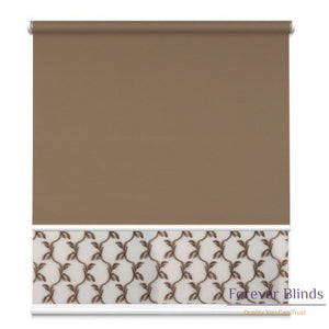 Sheer Soft Caramel - Blockout Brown Double Roller Blind Blinds
