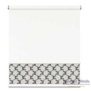 Sheer Soft Grey - Blockout White Double Roller Blind Blinds