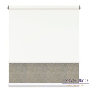 Sheer White - Blockout Double Roller Blind Blinds