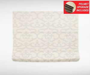 Shimmery Silver / Cream Roman Blinds