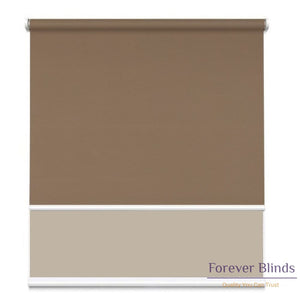 Sunscreen Beige - Blockout Brown Double Roller Blind Blinds