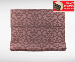 Textured Antique Fuchsia Roman Blinds