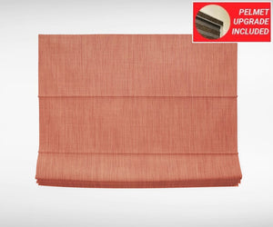 Textured Chestnut Roman Blinds