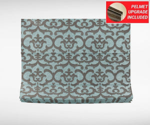 Textured Turquoise Roman Blinds