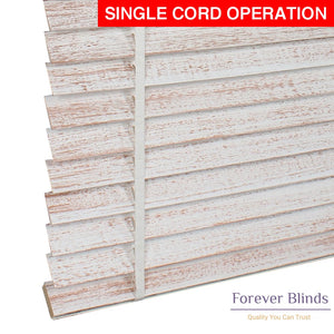 White Copper Matte Timber Venetian Blinds