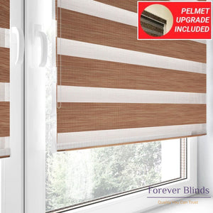 Wood Copper - Zebra Blinds