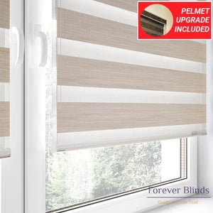 Wood Ivory - Zebra Blinds