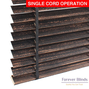 Black Copper Matte Timber Venetian Blinds