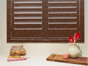 Cherry - Timber Stained Plantation Shutters