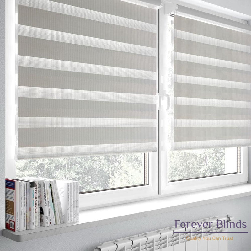 Combi Ivory Zebra Blinds Online - Forever Blinds Australia