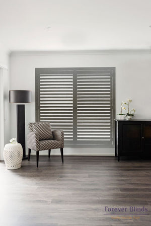 Dark Java - Timber Stained Plantation Shutters