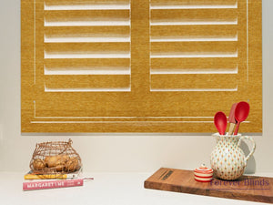 Honey Oak - Timber Stained Plantation Shutters