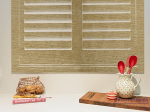 Natural - Timber Stained Plantation Shutters