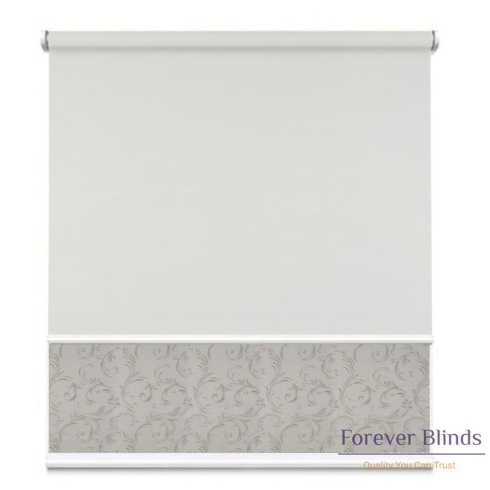 Sheer Grey - Blockout Cool Grey Double Roller Blind