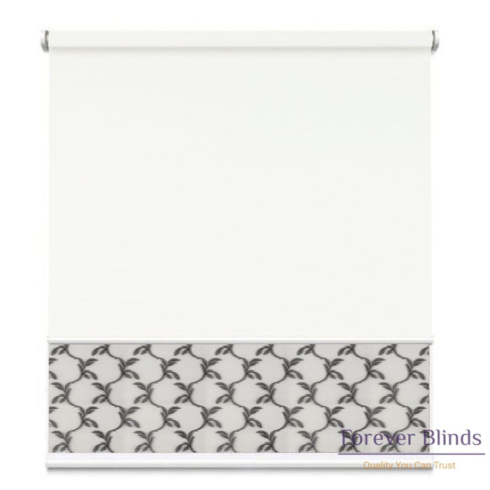 Sheer Soft Grey - Blockout White Double Roller Blind
