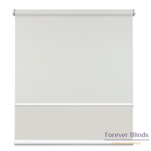 Sunscreen White - Blockout Cool Grey Double Roller Blind Blinds