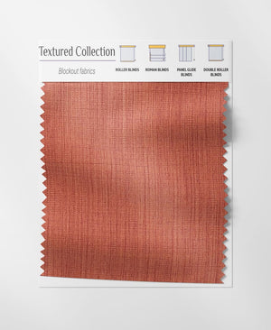 Textured Chestnut Roman Blinds