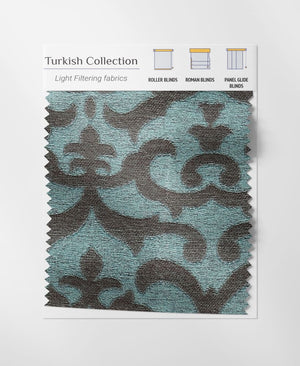 Textured Turquoise Roller Blinds