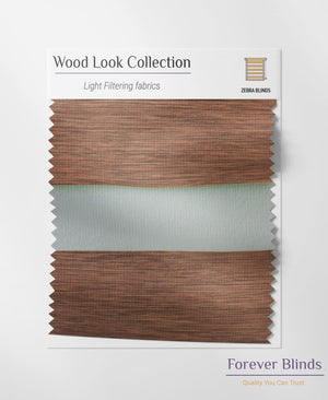 Wood Texture Brown Zebra Blinds